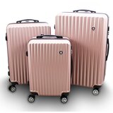 Shumee Set kovčkov Kovčki na koleščkih, zlati in roza, SET 3 kosi, trpežni, (21214314) | Shoptok.si