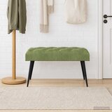  Klupa s gumbastim tkanjem Svijetlo zelena 80 x 40 x 46 cm | Eponuda.com