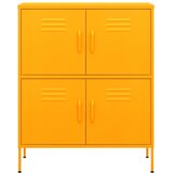 Ormarić za pohranu boja senfa 80 x 35 x 101,5 cm čelični | shoptok.hr