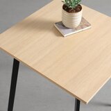 Based Jedilna Miza Emil, Barva Hrast, Črna, 70x70 | Shoptok.si