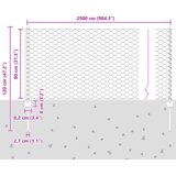 vidaXL Stupovi za ograde 11 kom U-kanal zelena 80 cm od čelika | shoptok.hr