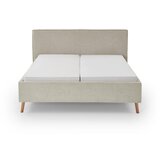 Meise Möbel Krem tapecirani bračni krevet s prostorom za odlaganje s podnicom 180x200 cm Riva – | shoptok.hr