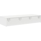  Zidna polica s ladicama bijela 100x36x19 cm izrađeno drvo | Eponuda.com