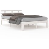 The Living Store Posteljni okvir bel iz trdnega lesa 120x200 cm - Posteljni Okvir, (21525529) | Shoptok.si