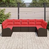  Set sofe s jastukom Smeđa Poli Ratan | shoptok.hr