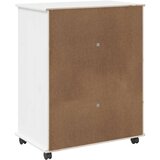  Mobilni ormar Bijelo 63,5 x 39 x 79 cm Čvrsto borovo drvo | shoptok.hr