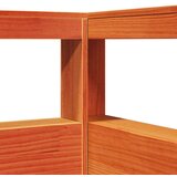  Knjižna postelja brez vzmetnice vošč. rjava 140x190 cm borovina, (21792811) | Shoptok.si