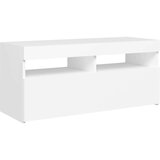 vidaXL TV ormarić s LED svjetlima bijeli 90x35x40 cm | shoptok.hr