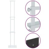  Stalci za sajmove 2 pcs Bijelo 30 x 24 x 208 cm Željezo Slike
