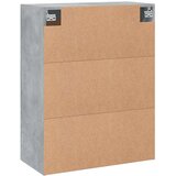 vidaXL Stenska omarica betonsko siva 69,5x34x90 cm inženirski les | Shoptok.si