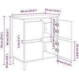  Stranske omare 3 pcs Star les 60 x 35 x 70 cm Konstruiran les, (5000107792) | Shoptok.si