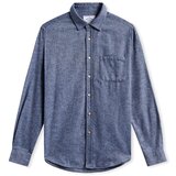 Portuguese Flannel Srajce z dolgimi rokavi Teca Shirt - Indigo Modra Cene