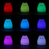  Led rgb meka dječja silikonska svjetiljka za mačke | shoptok.hr