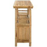  Konzolna stolica s policom Prirodna 110 x 35 x 75 cm Bambus | Eponuda.com