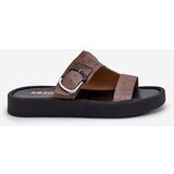 Zazoo Women's Suede Platform Slippers Brown 3024 | Shoptok.si