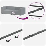  Modularni kauč s naslonom za ruke i jastucima svijetložuti 100 cm | shoptok.hr