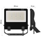  led reflektor aveno 100W nw črni | Shoptok.si