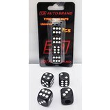 CAR 888 ACCESSORIES kapice ventila crno-bele kockice 4kom