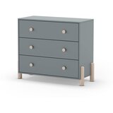 Marckeric Zelena nizka otroška komoda iz masivnega bora 90x80 cm Enola – | Shoptok.si