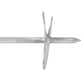  Zemaljska sidra 6 pcs Srebrna Ø10 x 60 cm Galvanizirani metal | shoptok.hr