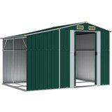 vidaXL Vrtna lopa zelena 277x192,5x179 cm pocinkano jeklo - - Zelena - 65.29 - 277 x 192.5 x 179 cm - 2025- | Shoptok.si