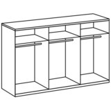 Modern Living Omara S Klasičnimi Vrati Level 36 D, Bela, Barva Hrasta | Shoptok.si
