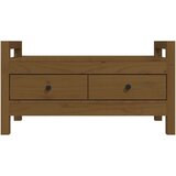  Klop za predsobo medeno rjava 80x40x43 cm trdna borovina, (20766928) | Shoptok.si