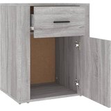  Noćni ormarić siva boja hrasta 50x36x60 cm konstruirano drvo | shoptok.hr