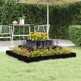 vidaXL Sadilica crna 80 x 80 x 27 cm od masivne borovine cijene