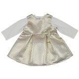 Modna kućica Dizzy Svečana haljina za bebe u kompletu s pamučnim bodijem Zlatna 570835ZL | shoptok.hr