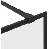 Pregrada za tuširanje s prozirnim staklom ESG 80 x 195 cm crna | Eponuda.ba