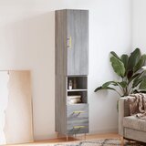 vidaXL Visoka komoda siva sonome 34 5x34x180 cm od konstruiranog drva | shoptok.hr