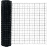 vidaXL Set ograde za vrt Set od 2 Sivo Čelik obložen prahom 10 x 1 m | shoptok.hr
