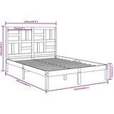  Za krevet od masivnog drva 120 x 200 cm | shoptok.hr