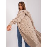 BADU Cardigan-BA-SW-8026.93P-dark beige | Shoptok.si