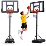 MOVEPRO QSG-S003-21A – Samostojeći koš za košarku s podesivom visinom 150–305 cm, amortizirani obruč, mobilna baza | shoptok.hr