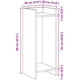  Stalak za biljke Staro drvo 30 x 30 x 80 cm Konstrukcijsko drvo | shoptok.hr