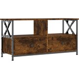  ormarić boja dimljenog hrasta 90x33x45 cm od drva i željeza | shoptok.hr