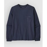 Patagonia Mw 95 Oval Logo Pocket Majica z dolgimi rokavi new navy | Shoptok.si