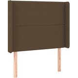  LED uzglavlje tamnosmeđe 103 x 16 x 118/128 cm od tkanine | shoptok.hr