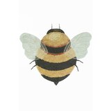 Lorena Canals Rumena pralna/ročno tkana bombažna otroška preproga 115x150 cm Bee – Cene