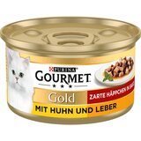 Gourmet Gold Nežni koščki v omaki 12 x 85 g - Piščanec & jetra Cene
