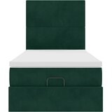  Okvir kreveta s madracima tamnozeleni 90x190cm baršunasti | shoptok.hr