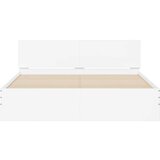 vidaXL Okvir za krevet s uzglavljem bijeli 140 x 190 cm | shoptok.hr
