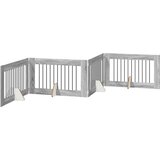  Vrata za pse z stojali 4 pcs Siva Sonoma 100 x 60 cm, (5000232755) | Shoptok.si