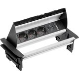 Gtv vgradna vtičnica za pisarne 3x 230V + 2x usb | Shoptok.si