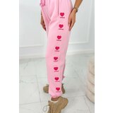 Kesi Pink Amour Cotton Trousers Cene