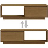 vidaXL TV omarica medeno rjava 110x30x33,5 cm trdna borovina | Shoptok.si
