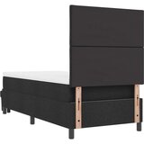 vidaXL vzmetna postelja z vzmetnico in klopjo črna 90x190 cm tkanina, (22083277) | Shoptok.si