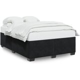 Furnova Posteljni okvir brez vzmetnice črn 140x190 cm žamet, (21939386) | Shoptok.si